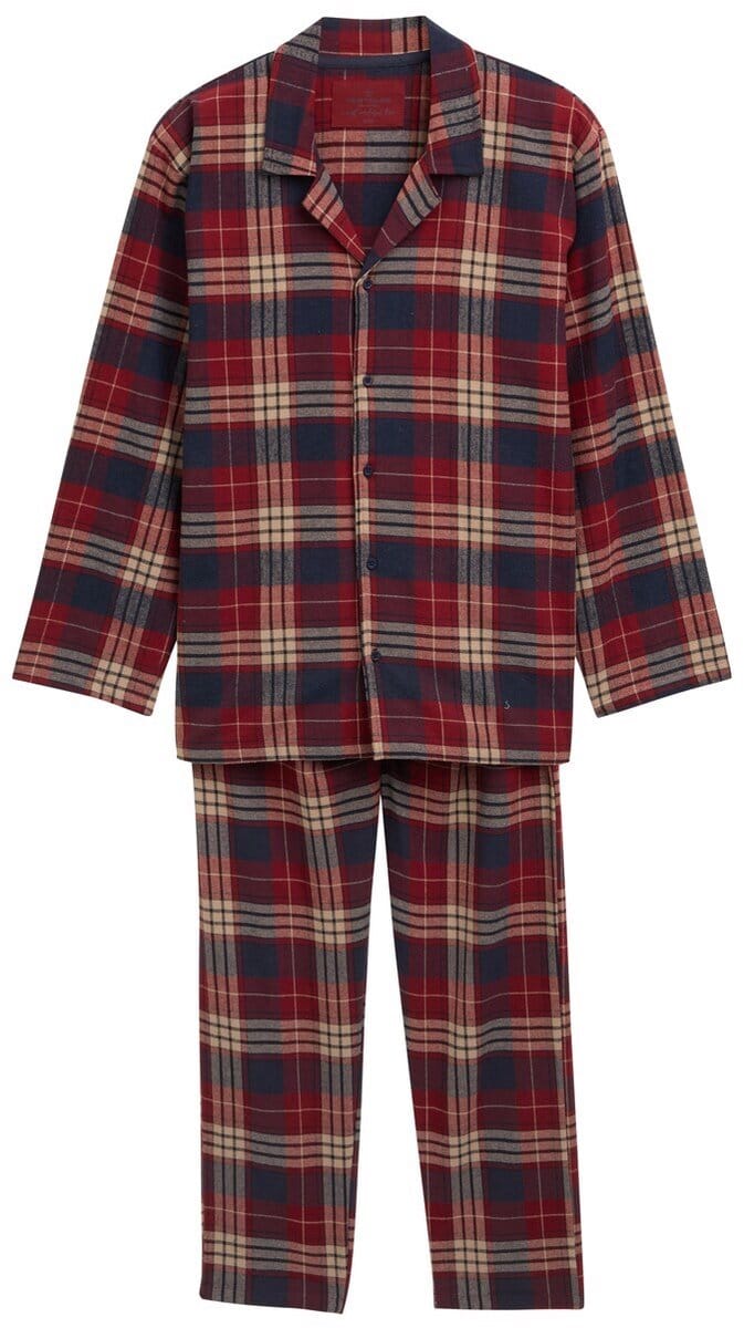 Tom Tailor - Pyjamaset met ruitjespatroon - Maat 54 - red-medium-check