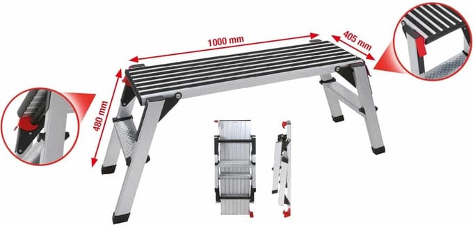 SKANA Opstap - 100x30x48 cm - max 150 Kg