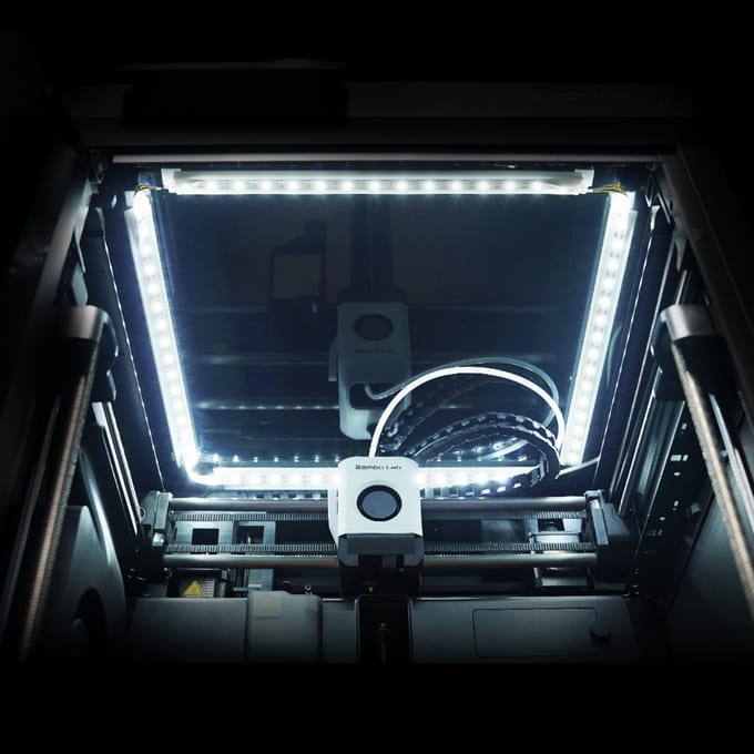 SmarThuis 3D Printer accesoires – LED Light Strip 1.5M – Geschikt voor Bambu Lab P1 / P1P – Flexibel & Op Maat Te Knippen – Heldere Werkverlichting
