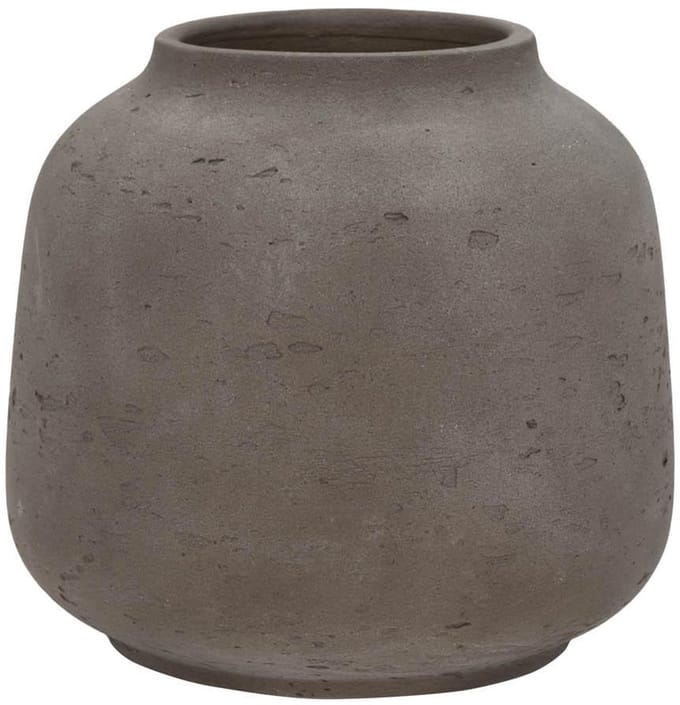 Pottery Pots - Vaas - Jabari L - H 16.0cm x D ⌀17.5cm - Mocha Washed