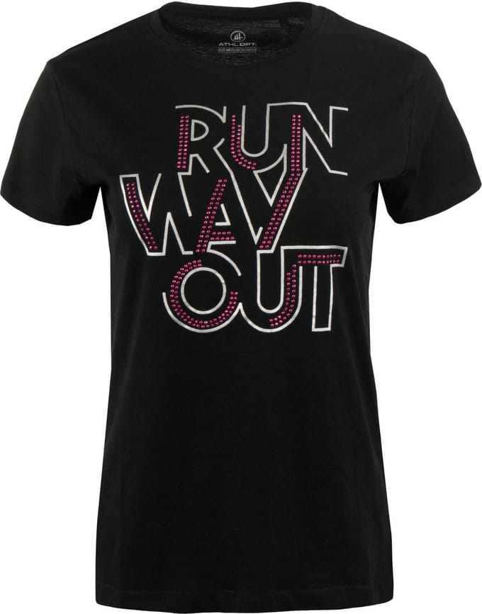 Dames-T-shirt Athl. Dpt Vera Zwart - S