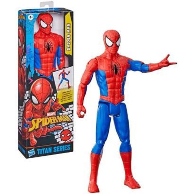 Hasbro Spider-Man Rood-Blauw Classic Figuur Actiefiguren en superhelden