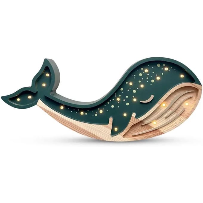 Handgemaakte lamp Peekaboo Whale