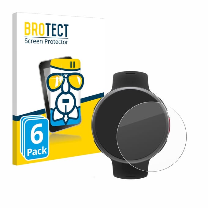 Screenprotector 6 Stuks voor Polar Vantage V2 Beschermglas transparant