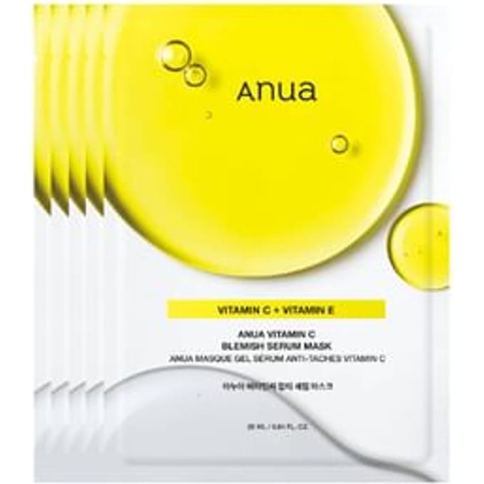 Anua Vitamin C Blemish Serum Beauty Mask, 1 Sheet, 25ml (0.84 fl oz) white
