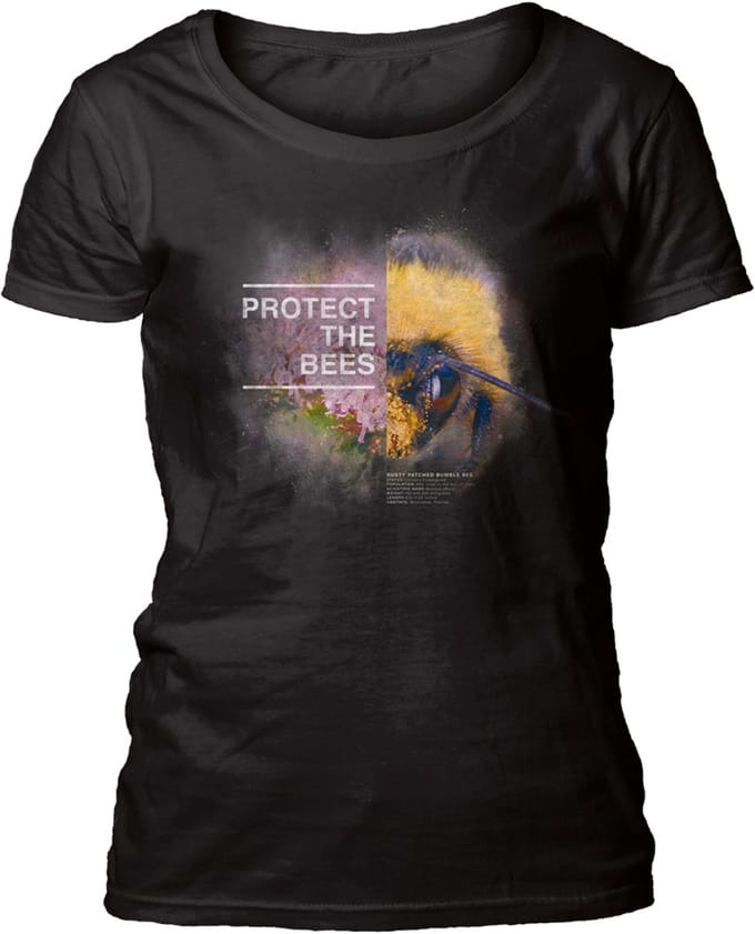 Ladies T-shirt Protect Bee Black S