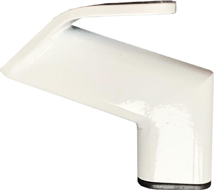 Stalen meubelpoot wit design 11,5 bij 2 cm en hoogte 10 cm - Set van 4 stuks