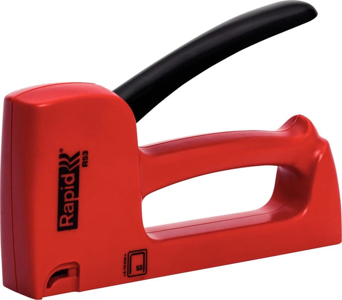 Rapid R53 - Handtacker - Ergonomisch - 4-10 mm - Lichtgewicht - Rood