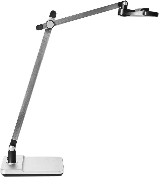 SERPENS - Bureaulamp LED - Zilver - Synthetisch materiaal