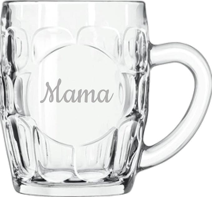 Gegraveerde Bierpul 55cl Mama