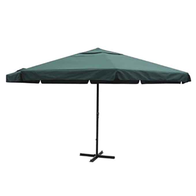 vidaXL - Parasol - Samos - 500 - cm - aluminium - groen