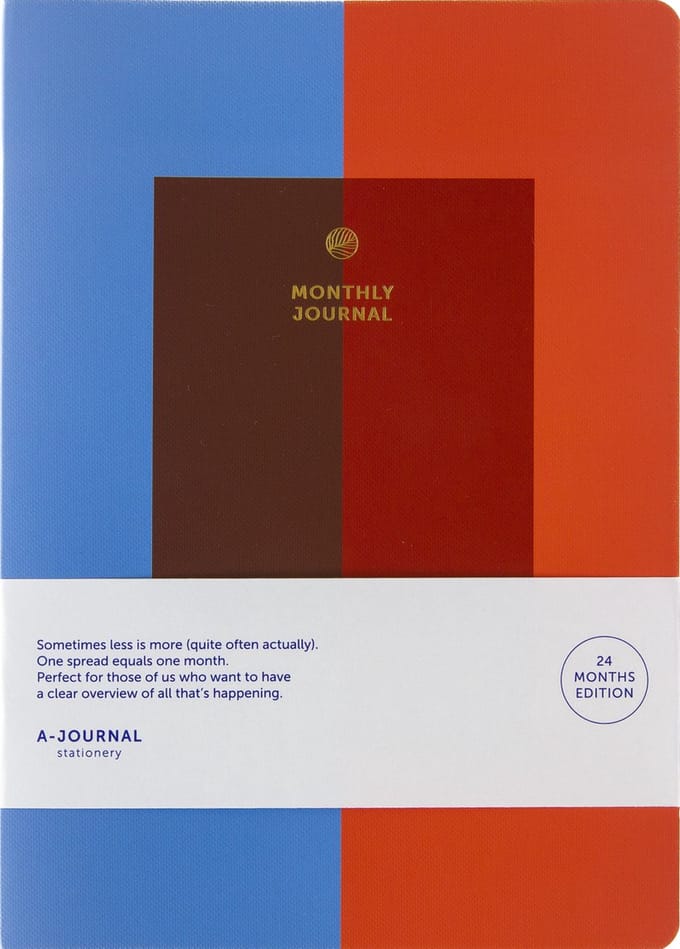 A-Journal - Maandagenda 2025 - 1 maand op 2 pagina's - 2 jaar