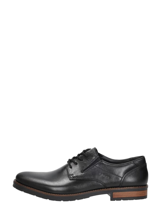 Rieker Veterschoenen zwart Leer - Maat 42