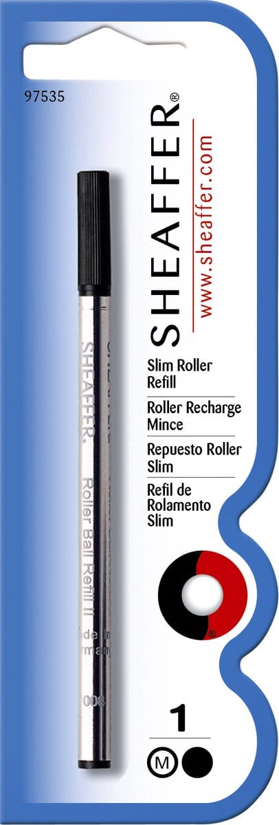 Rollerpenvulling sheaffer slim m zwart | 6 stuks