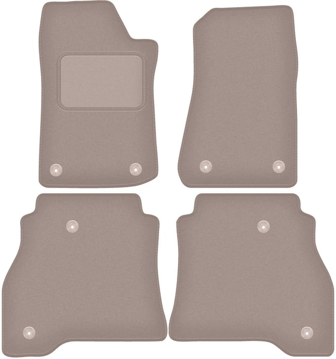 Beige velours vloermatten voor: Jeep Gladiator 0 (2019-)