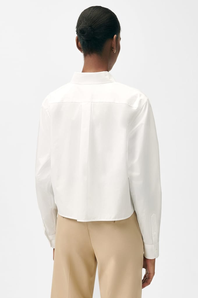 Brooks Brothers Cotton Poplin Shirt White Größe: M | Business hemden Outlet | Damen | Weiß
