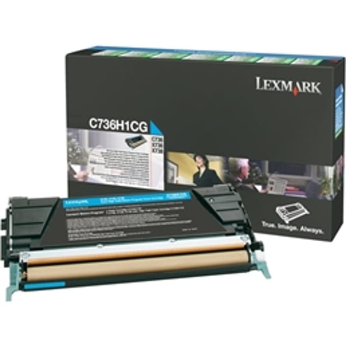 Lexmark C736, X736, X738 cyaan (Origineel Hoge Capaciteit)