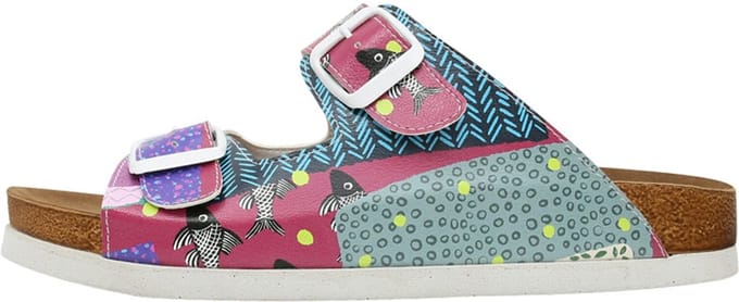 DOGO Stella Dames Sandalen Patch Fish 36