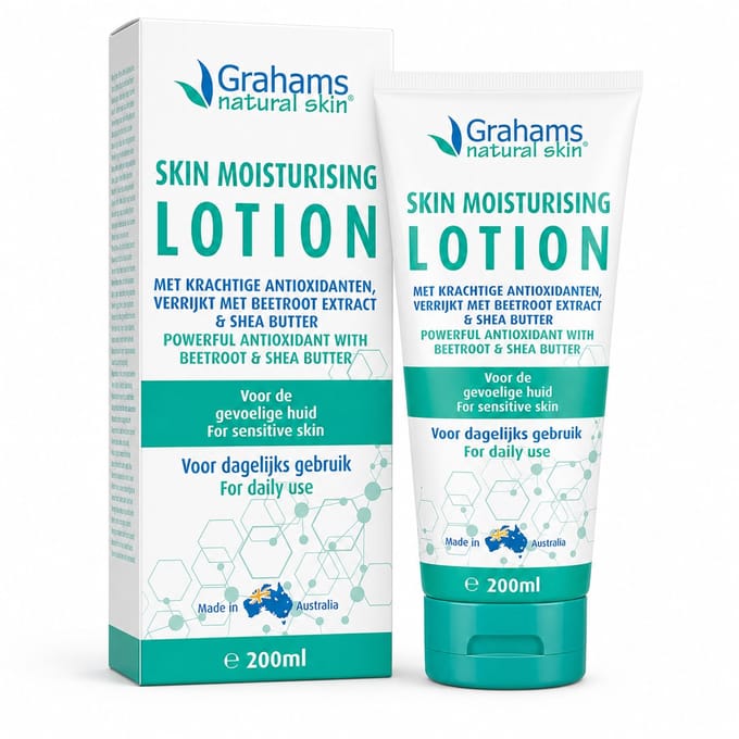 Grahams Skin Moisturizing Lotion – Antioxidanten Huidcrème – Met Bietenextract & Shea Butter