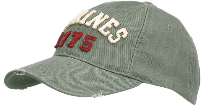 Fostex Garments - Baseball cap stone washed marines 1775 (kleur: Groen / maat: NVT)