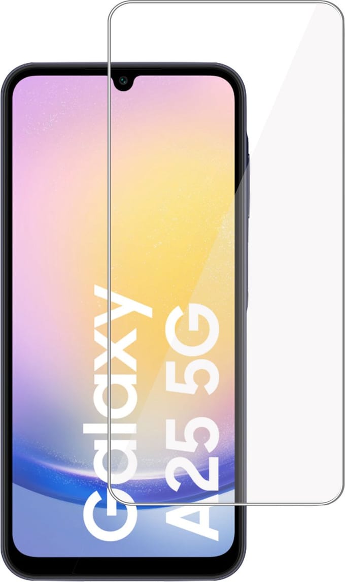 Screenprotector geschikt voor Samsung Galaxy A25 – Gehard Glas - Proteqt+