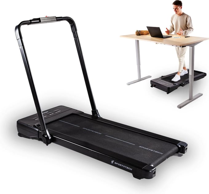 Sportstech sPad1000 2-in-1 loopband - 17% helling - 12 km/u - inklapbaar