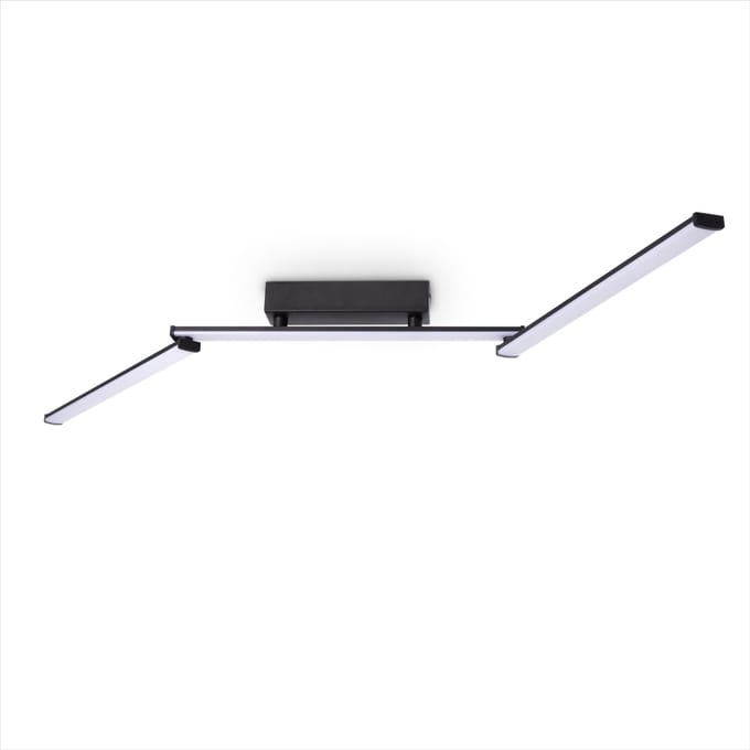 LED-Plafondlamp Dion zwart-wit