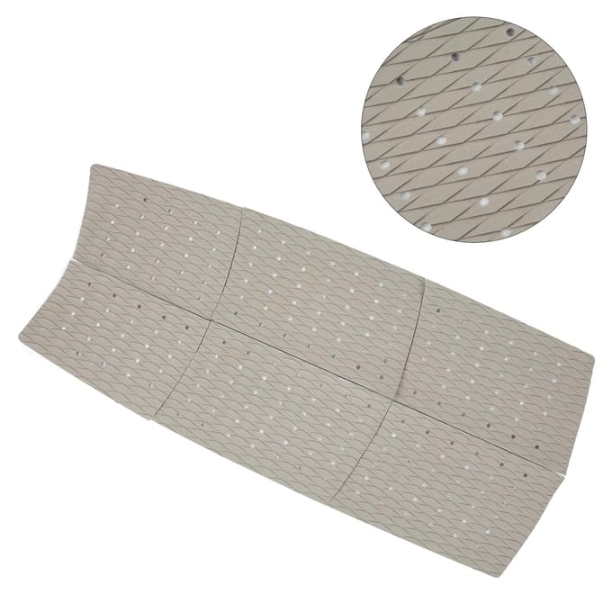 6 Stuks Surfplank Pad Tractie Pad Antislip EVA Surf Accessoires Grijs voor Skimboard Skateboard beige