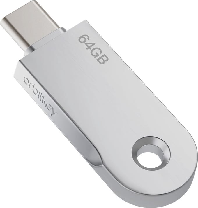Orbitkey 2.0 USB-C 64 GB silver