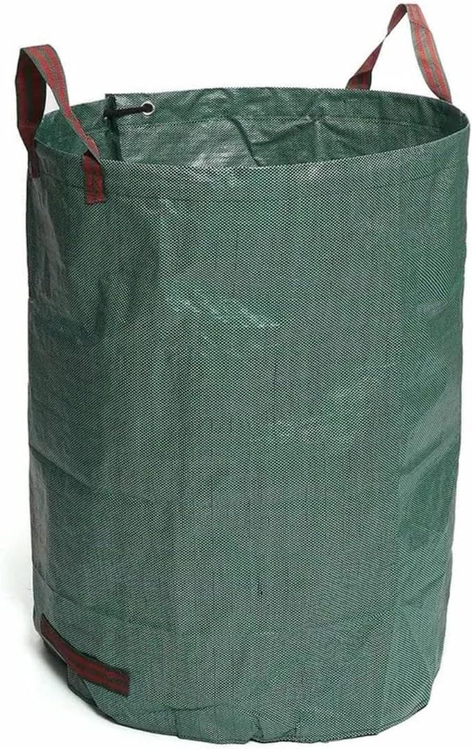 Tuinafvalzakken - Grascontainer Opslag - Tuinonderhoud - Herbruikbaar Waterdicht - 500L - Groen