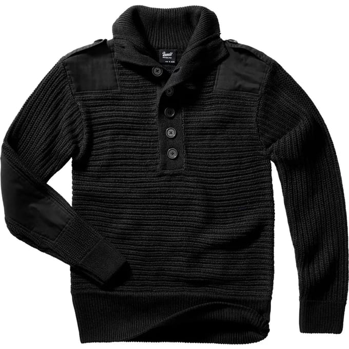 Brandit Alpine trui Gebreide trui zwart M - Polyester - Basics