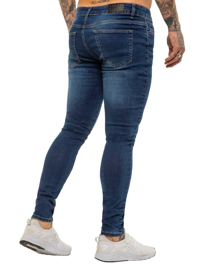 Enzo heren skinny super stretch denim jeans