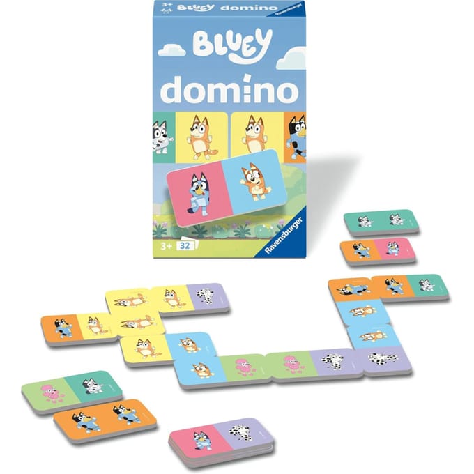 Ravensburger – Bluey Domino – Pocketspel – Vanaf 3 Jaar
