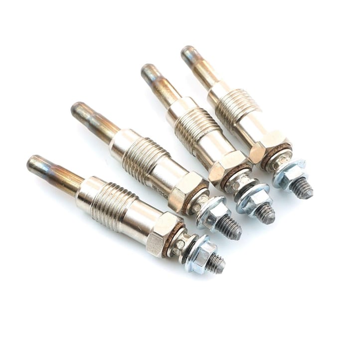 BGP101-1 4 Pièces Bougie de Préchauffage Chauffage Auxiliaire 11 Volts 96FF6M090AA pour Moteur Diesel Ford Mazda 1.8