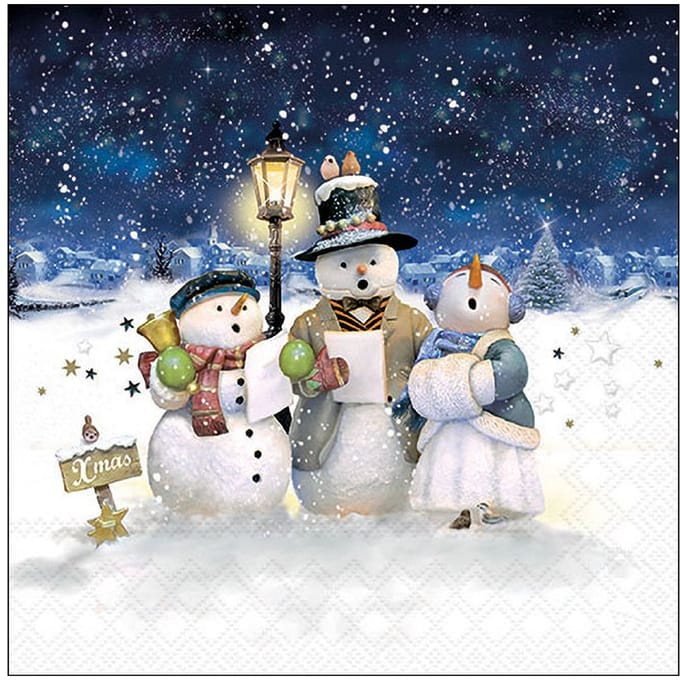 Servet "Singing Snowmen"