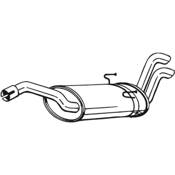 Geluiddemper achter BOSAL 190-297