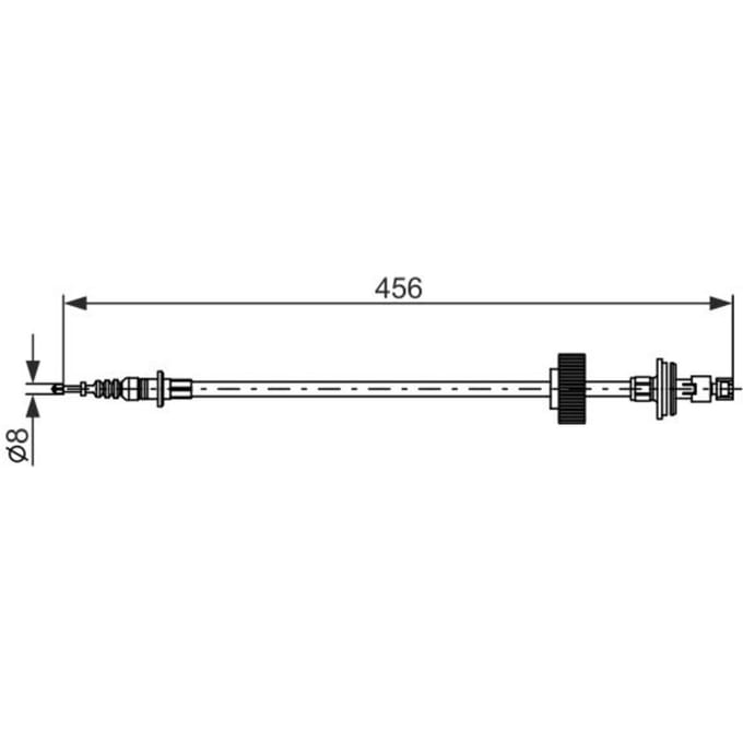 Kabel, parkeerrem BOSCH 1 987 482 792