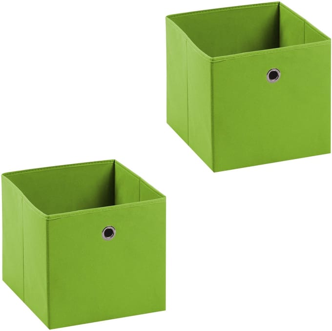 Stoffen box ELA, set van 2, in groen