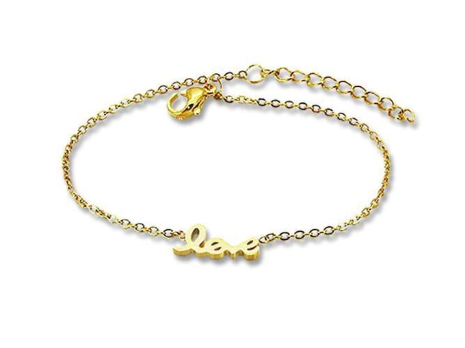Amanto Armband Emi G - 316L Staal - Love - 18+3cm