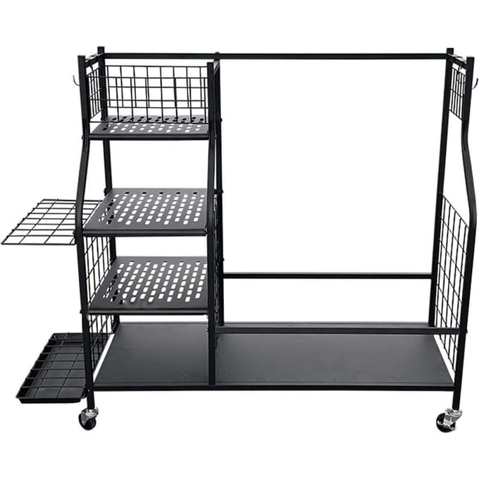 Golftas opbergrek Golfbaltas Gadgets Organizer Displaystandaard Golfuitrusting Accessoires With Wheels zwart