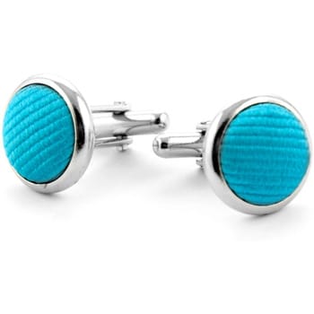 Schoenaccessoires Suitable Zijde Manchetknoop Turquoise F24