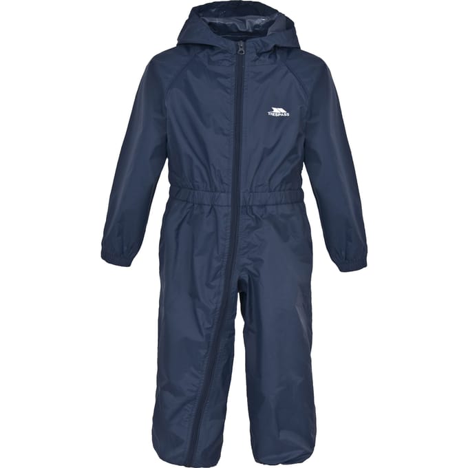 Trespass Baby's Knop Waterdicht Regenpak (Marineblauw)