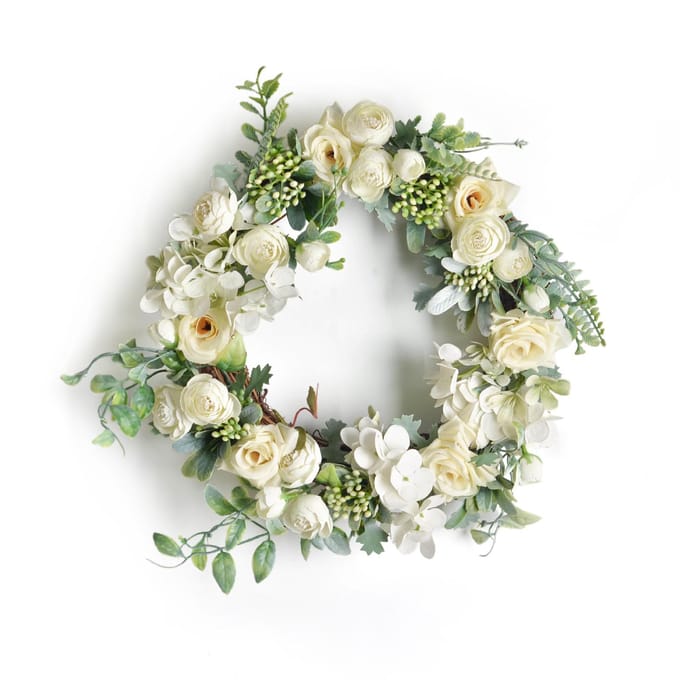 Nepbloem Simulatie Guirlande Plastic Nepbloem Interieur Deur Wanddecoratie beige