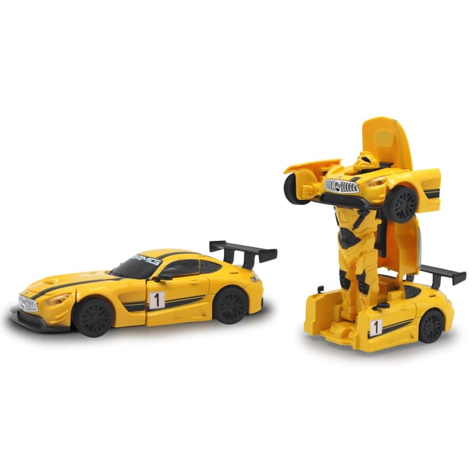 Jamara Transformer Auto Mercedes-amg Gt3 14 Cm Die-cast Geel