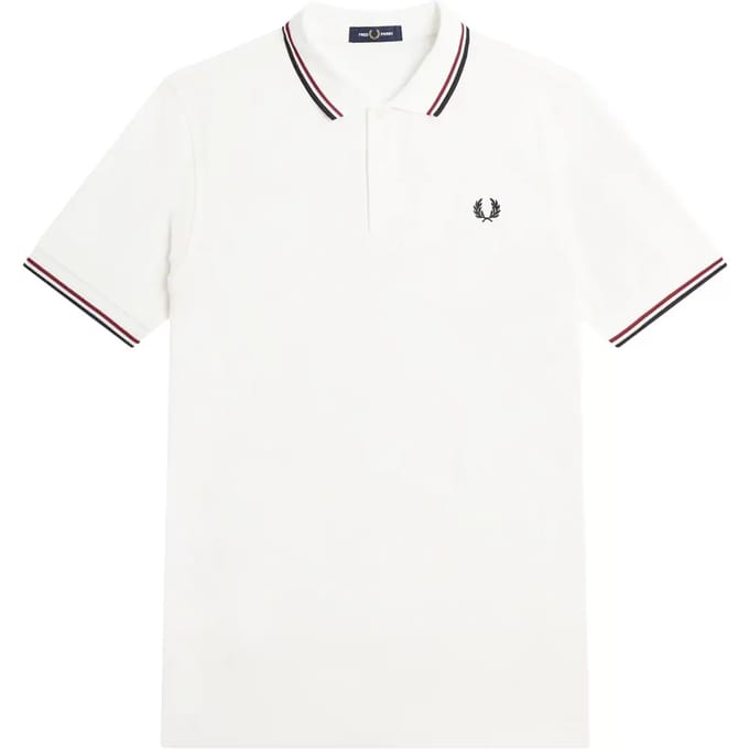 Fred Perry Polo M3600 Off White T60 - Maat M - Heren