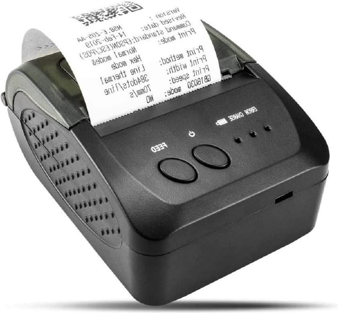 Wireless Bluetooth Receipts Thermal Printer - Portable Personal Bill Printer - 2 Inch 58mm Mini - USB POS Printer for Restaurant Sale Retail - Compatible with Android/PC/Windows/Linux