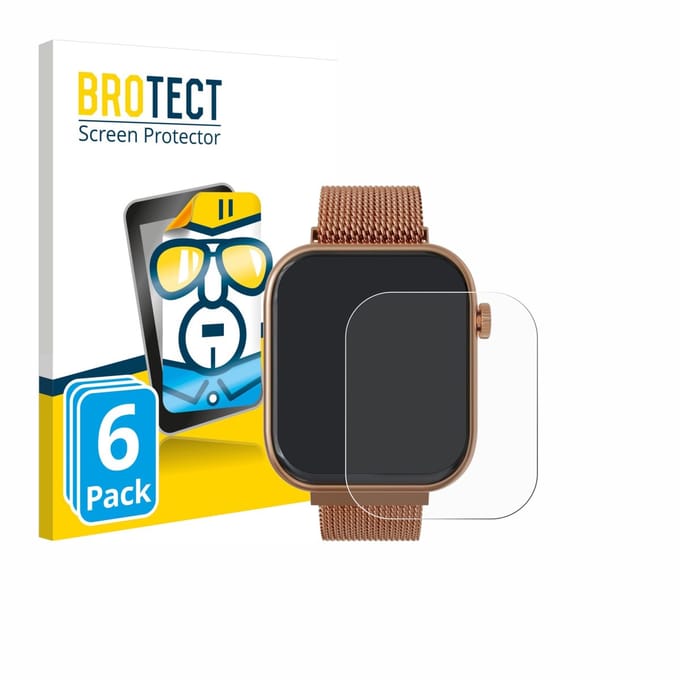 BROTECT - Screenprotector voor Techmade M-GLAM011 1.75" - Folie Beschermfolie transparant 6 Stuks