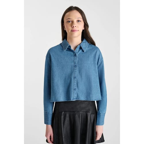 Blouse Le Temps des Cerises ALBERTAG denim overhemd