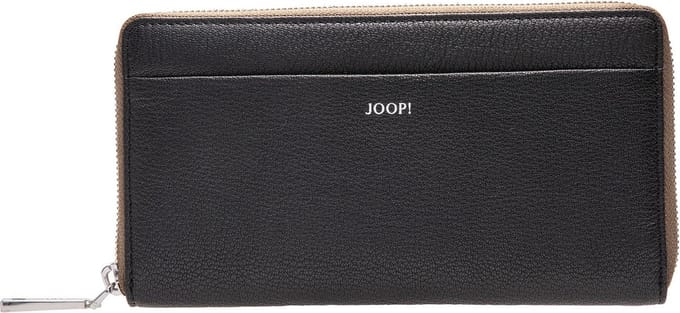 JOOP! Leren Portemonnee Lantea Blocking Yura Purse Black Zwart