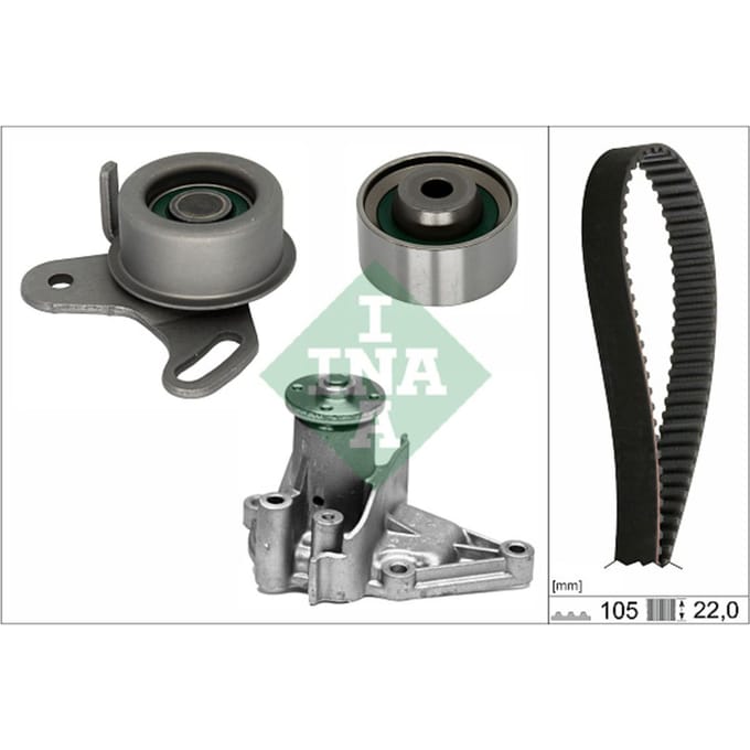 Schaeffler Ina Waterpomp + distributieriem set INA 530 0427 31
